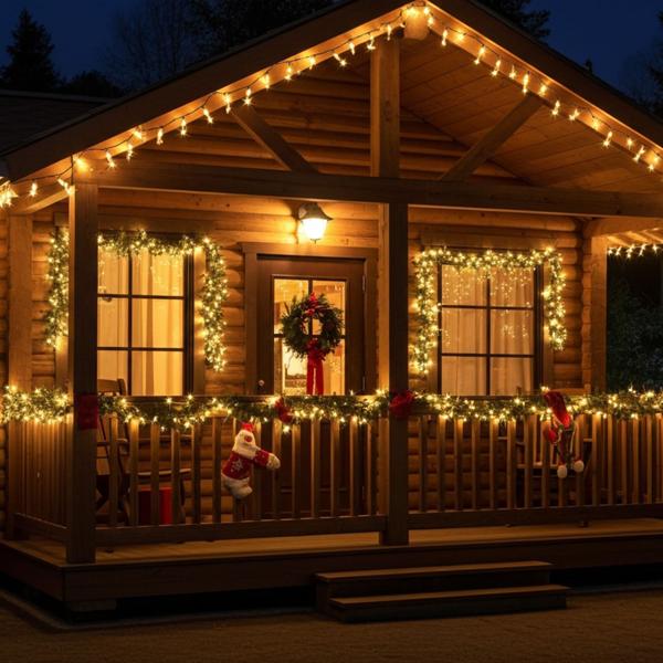2 guirlandes LED 24 m, 230 ampoules blanc chaud, IP44 – l’éclairage parfait pour le jardin, Noël et tous les événements festifs
