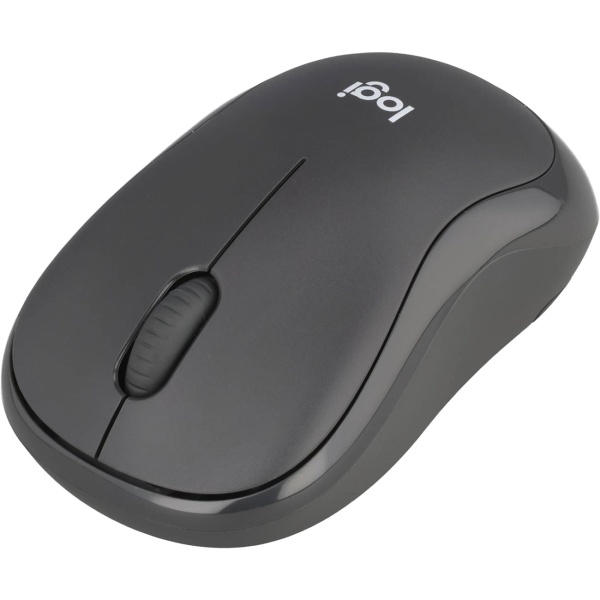 Souris Bluetooth sans fil Logitech M240 Silent graphite, clics silencieux, autonomie jusqu’à 18 mois, compacte pour droitiers et gauchers
