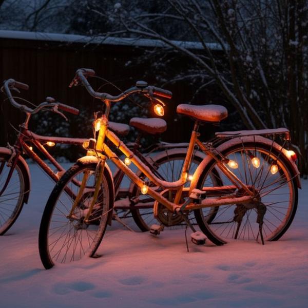 Guirlandes Lumineuses (Lot de 2) - Effet Flamme Réaliste & Scintillant IP44 Extérieur/Intérieur - 10 Ampoules LED E14 - 5,1m
