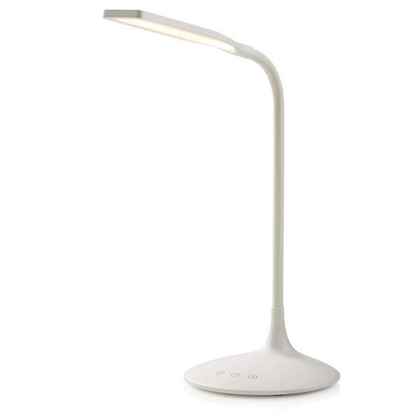 Lampe de bureau LED rechargeable sans fil, 3 modes, dimmable, tactile – lampe de bureau blanche pour un éclairage flexible et une liberté totale sans câble