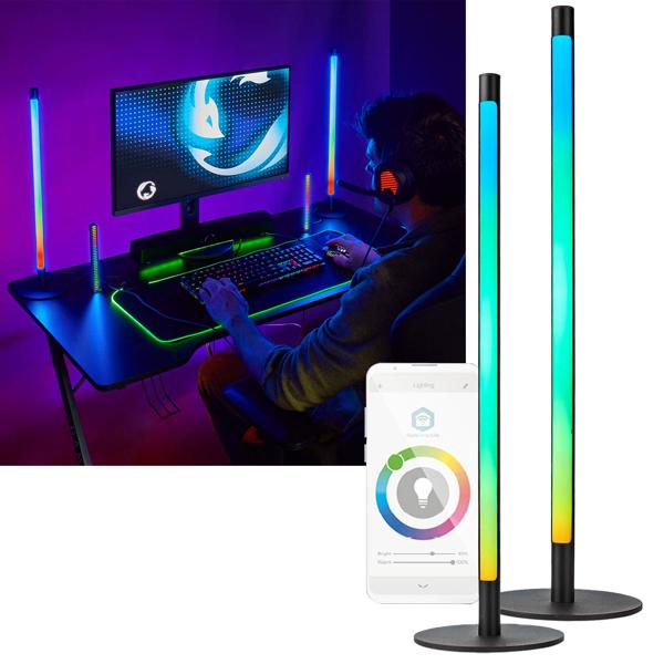 Set de 2 lampes d’ambiance, différentes scènes de couleurs et températures de couleur