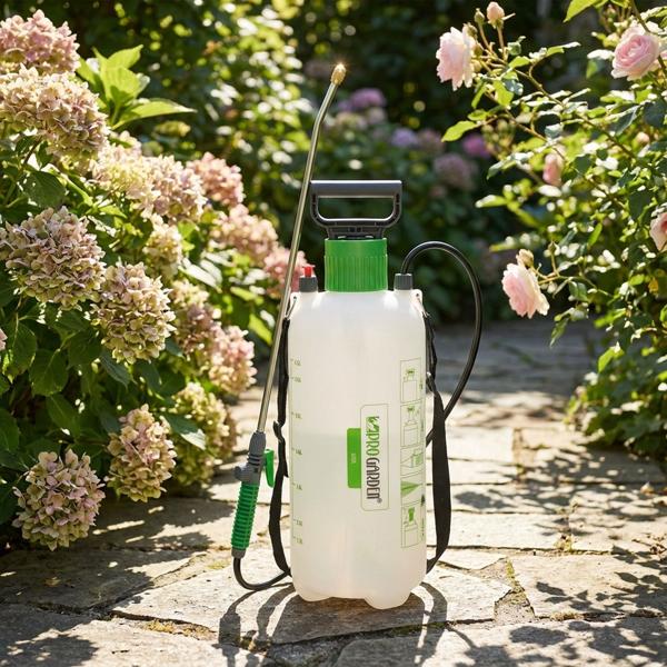 Pulvérisateur à pression 8 L avec tête en laiton – Répartition homogène de l’engrais / des produits phytosanitaires – Laiton / inox / plastique robustes – Avec sangle de transport – Idéal pour le jardin et l’entretien des plantes