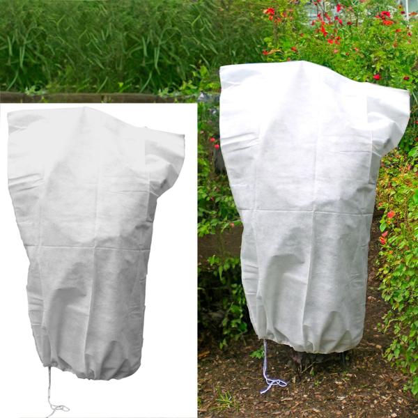 Sac de protection plantes 110x150 cm - Hivernage optimal gel neige vent - Voile ultra-résistant 50 g/m² - Cordon de serrage polyvalent réutilisable