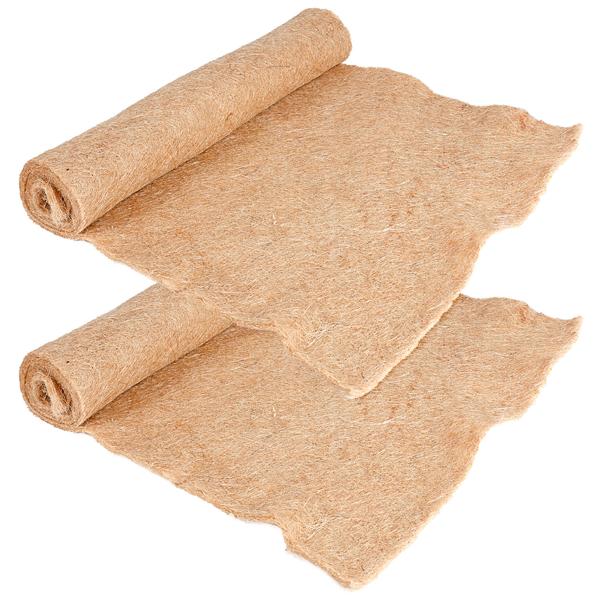 Lot de 2 Feutres Protection Plantes Jute - Antigel pour Balcon/Bac, Anti-UV - 150x50cm, Découpable, Résistant Déchirure
