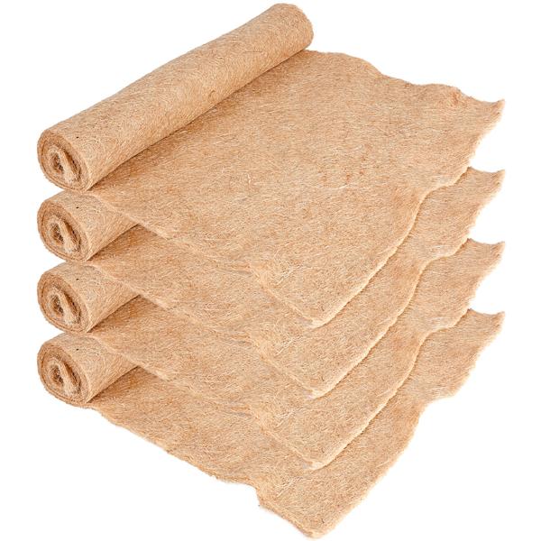 Lot de 4 Feutres de Protection des Plantes en Jute - Protection Hivernale Contre le Gel et le Soleil - 150x50cm, Découpable - Idéal Balcon & Bac