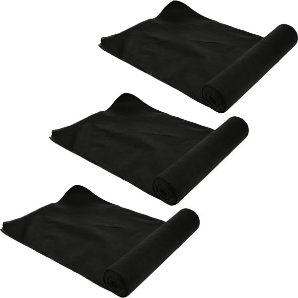 Lot de 3 Feutres Anti-Mauvaises Herbes - Protection Efficace Jardin & Plates-bandes - Découpable, 700x150cm, Polyéthylène Noir