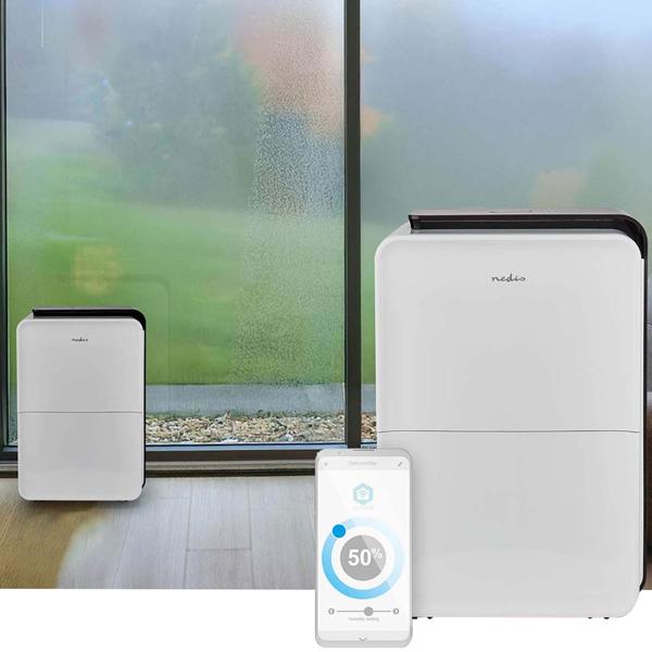 Déshumidificateur SmartLife 4in1 - 30 L/jour, contrôle App, hygrostat, anti-moisissures, purificateur d’air - Silencieux 52 dB, 50 m³