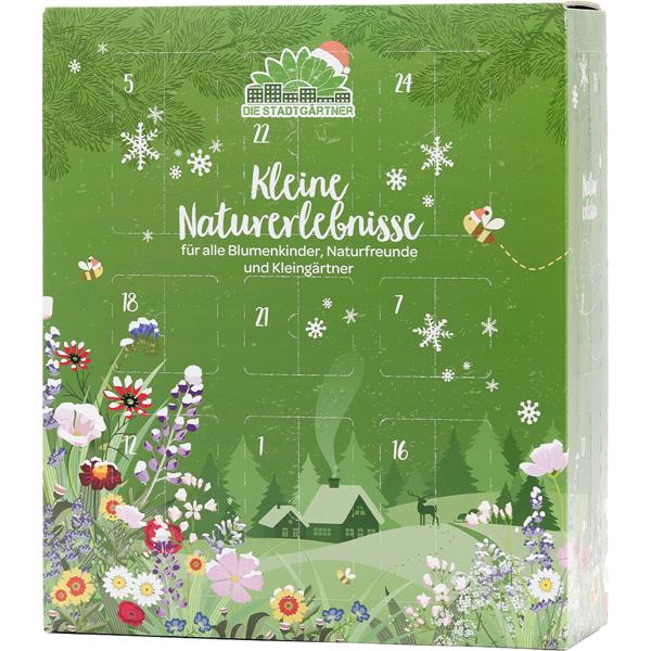 Calendrier de l’Avent - Petites expériences nature - Garni de billes de fleurs, porte-bonheur, bombes à graines et bien plus encore, 24 superbes expériences de jardinage
